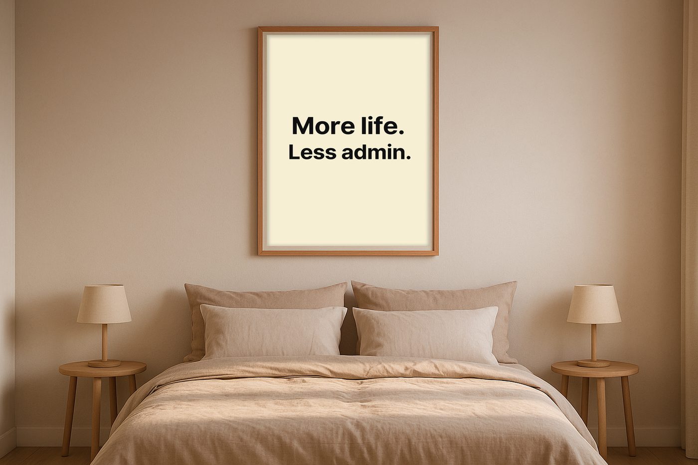 More life. Less admin.
