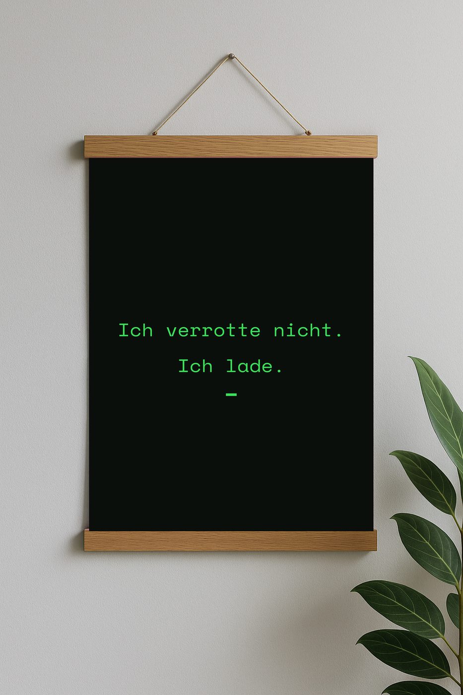 Ich verrotte nicht. Ich lade.