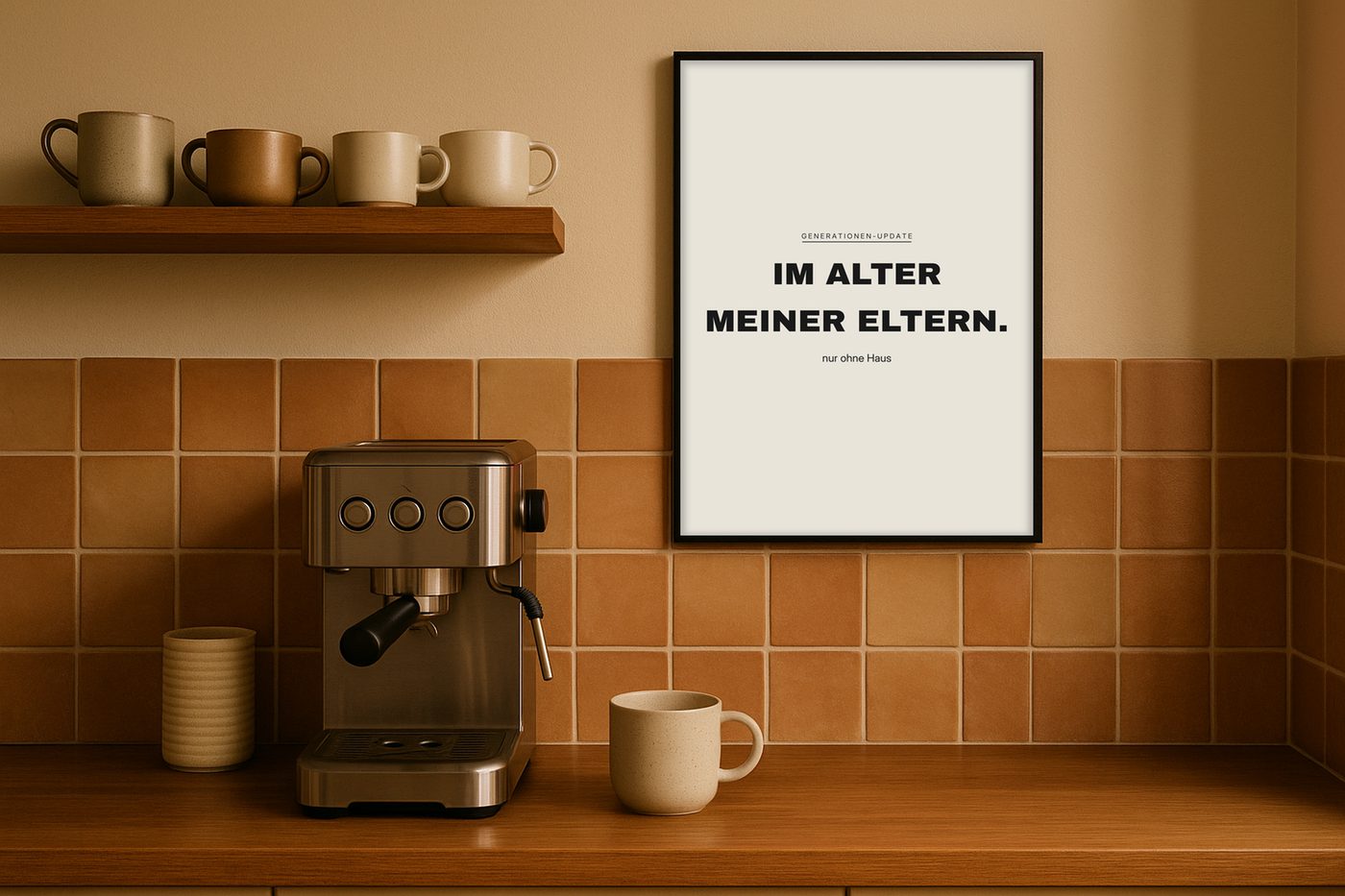 Im Alter meiner Eltern. Nur ohne Haus.